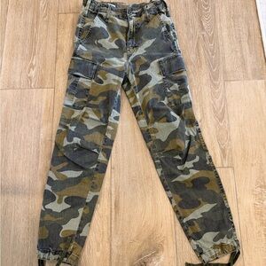 MOTHER Green Camouflage Pants